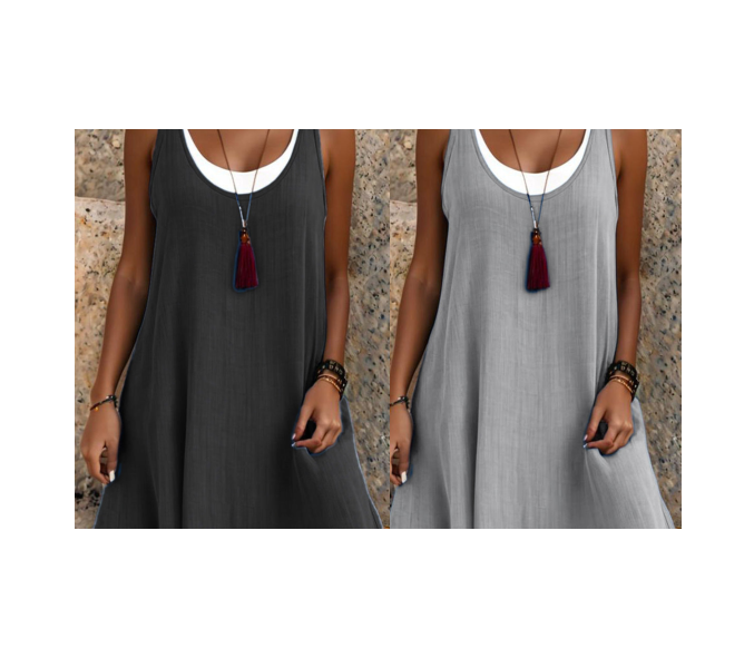 Gabrielle | Kleid mit Zwei-Teile-Effekt und Schichten-Design in Eleganter Stil