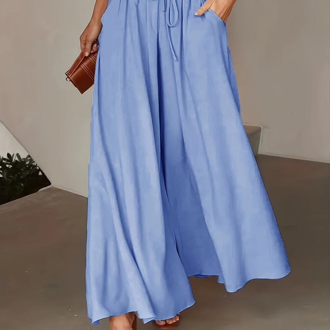Corae | Weite High-Waist-Hosen mit Kordelzug