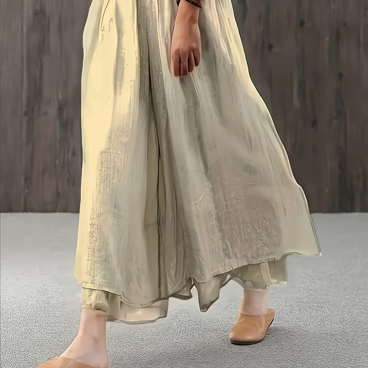 Faith | Chiffon-Hosenrock mit doppellagigen Falten