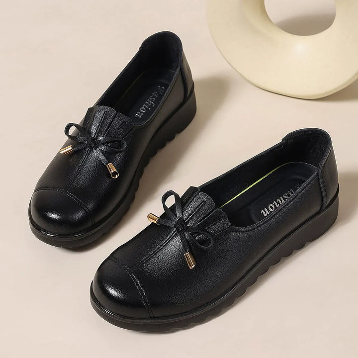 Fernanda | Mocasines de Cuero sin Cordones con Suela Suave y Máxima Comodidad