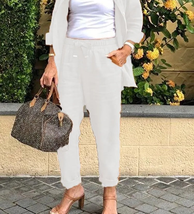 Abigail | Leinen- und Baumwollset mit Hemd und Hose