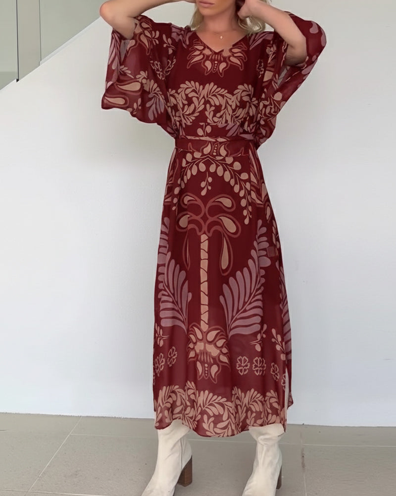 Ilia | Maxikleid aus atmungsaktivem Baumwollmix