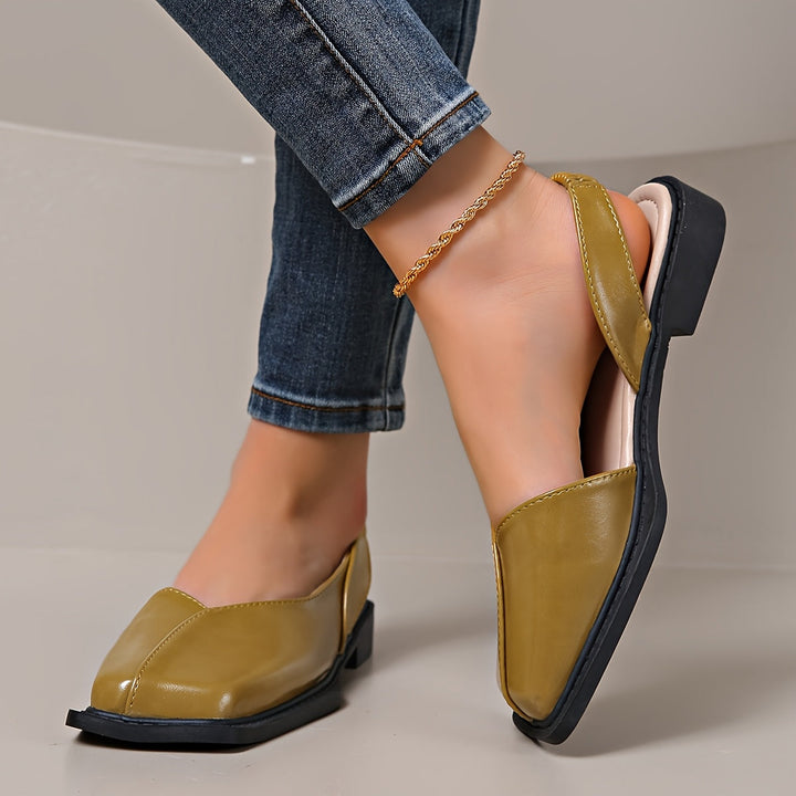 Darya | Elegante Sandalen mit Blockabsatz und Quadratischer Spitze