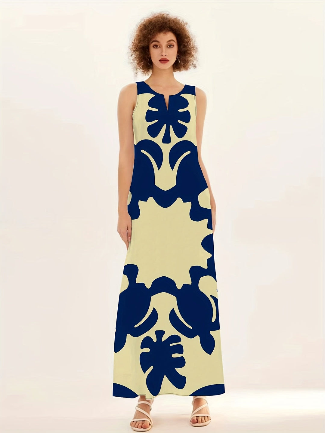 Giana | Bohemian Kleid mit V-Ausschnitt und weitem Schnitt