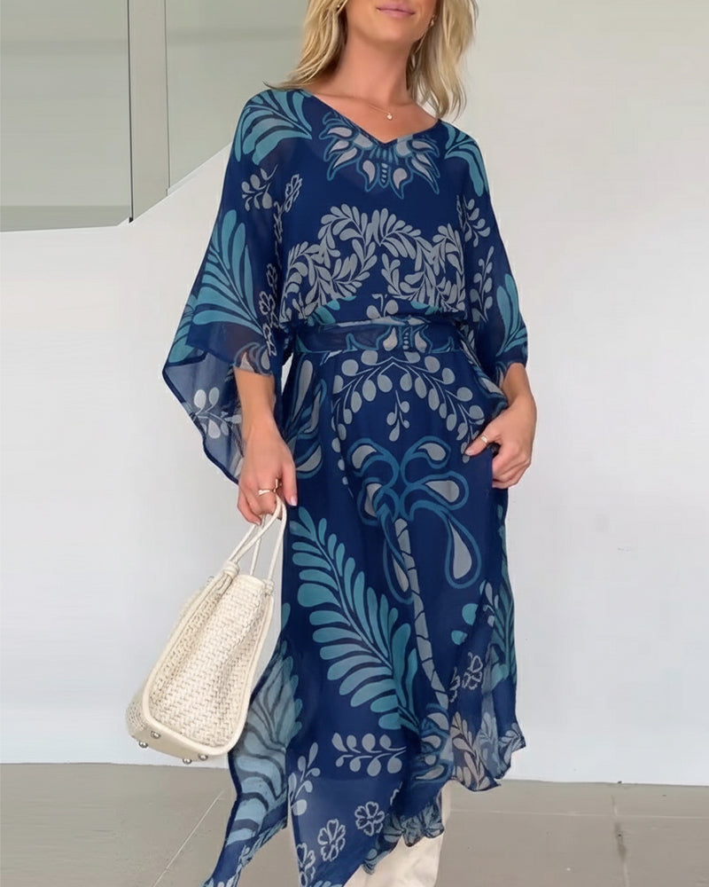 Ilia | Maxikleid aus atmungsaktivem Baumwollmix