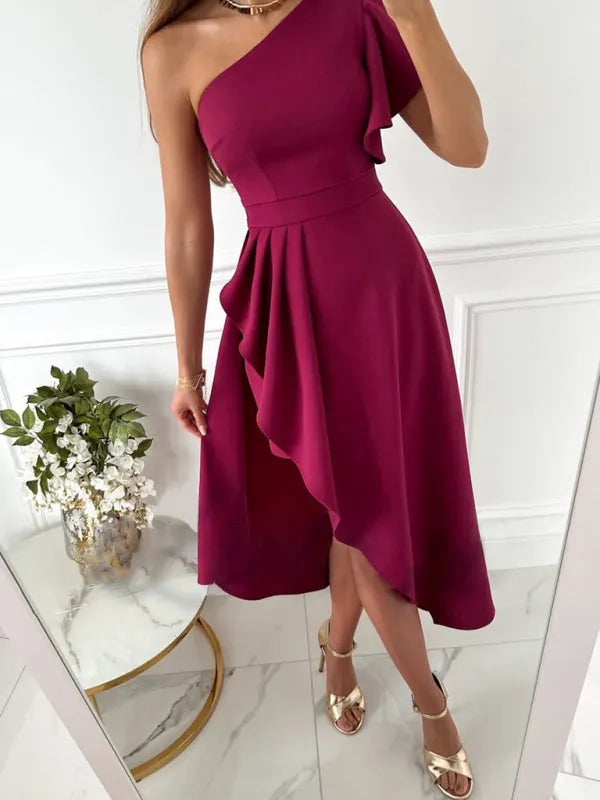 Presley | Einseitiges Kleid mit Eleganten Design und Weiblicher Silhouette