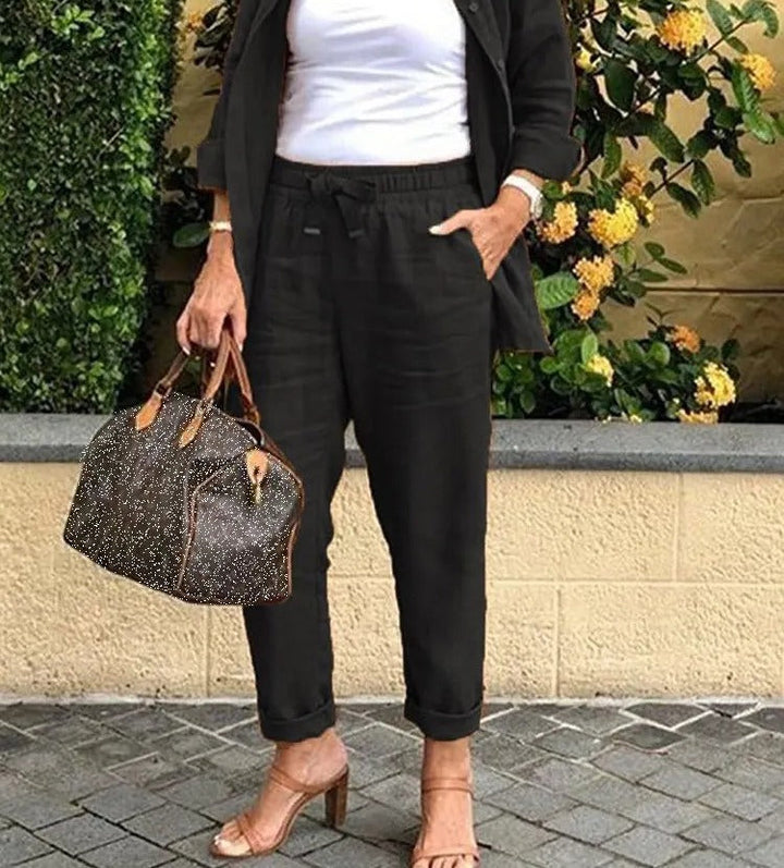 Abigail | Leinen- und Baumwollset mit Hemd und Hose