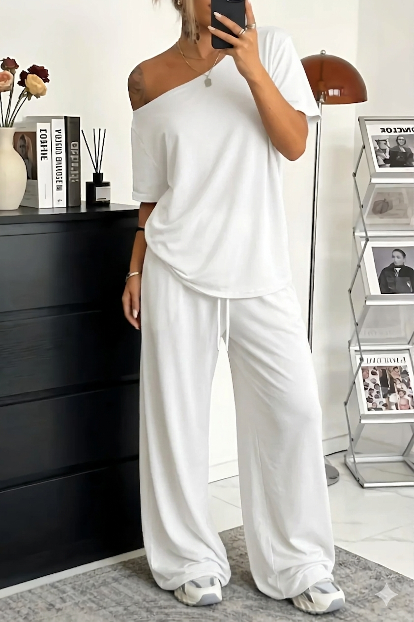 Jory | Zweiteiliges Off-Shoulder-Set für Frauen