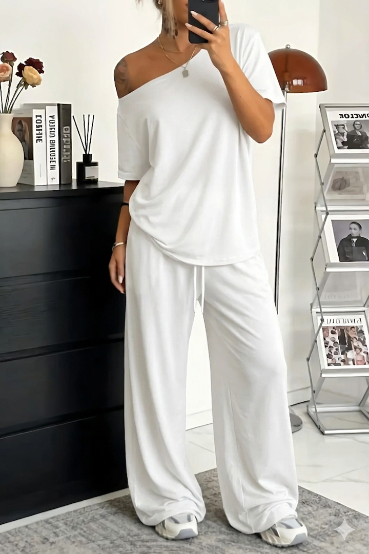 Jory | Zweiteiliges Off-Shoulder-Set für Frauen