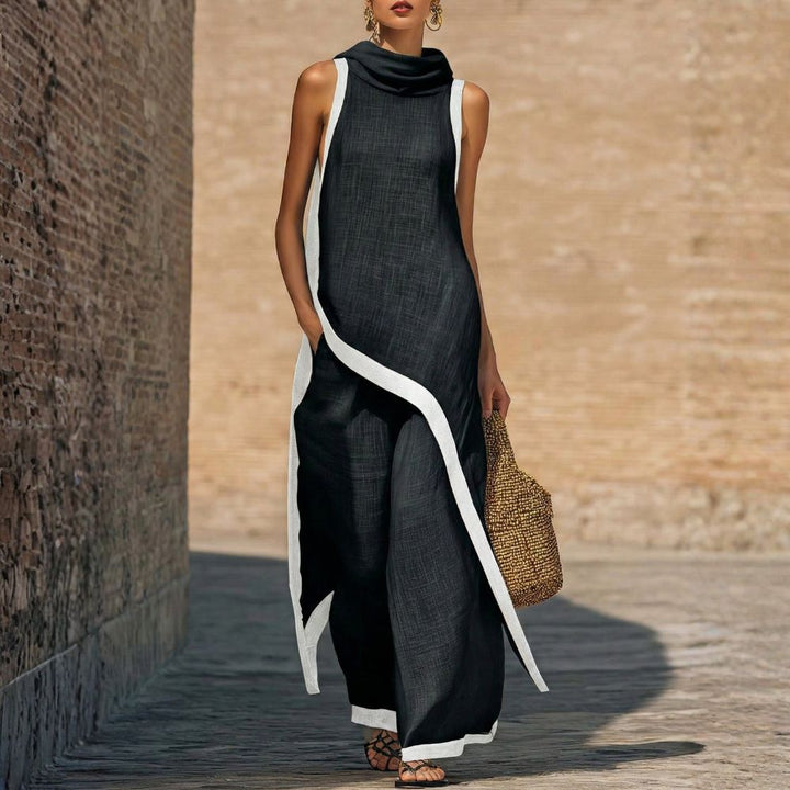 Cressa | Elegantes Leinen-Set mit Bluse und lockeren Hosen