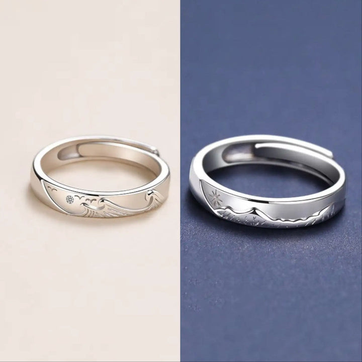 Annabelle | Verstellbarer Ring Meer und Berge
