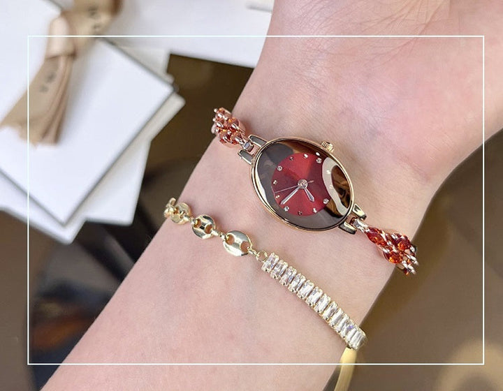 Doreya | Damenarmbanduhr mit farbigen Zirkonias