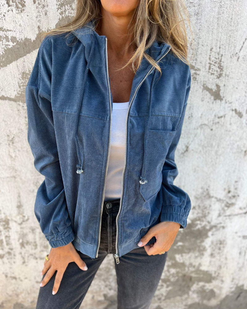 Quorela | Freizeitjacke mit Kapuze und Reißverschluss