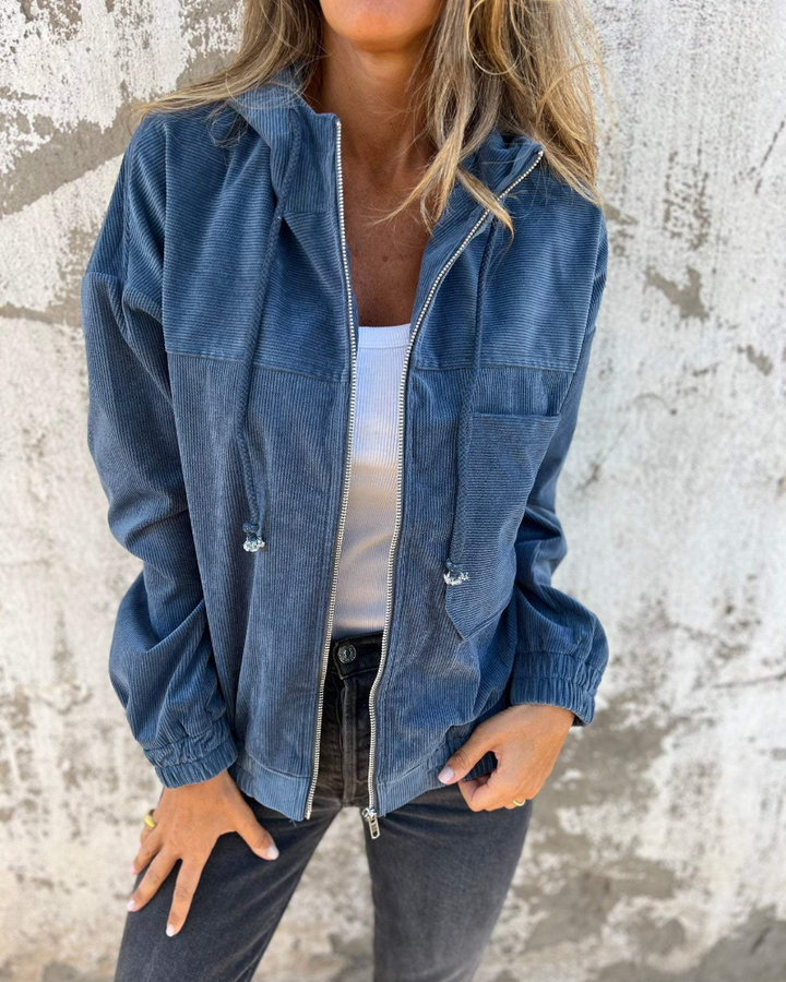Quorela | Freizeitjacke mit Kapuze und Reißverschluss