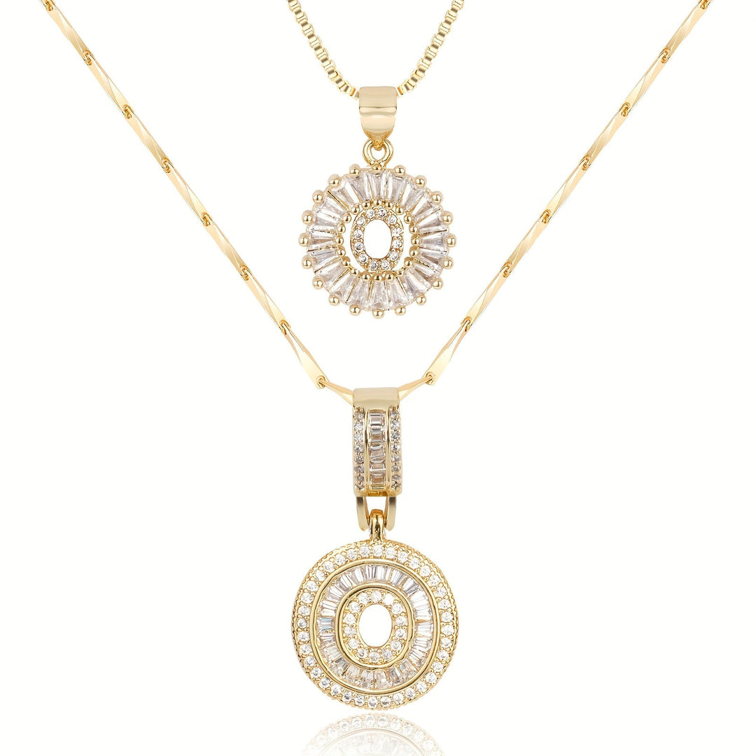 Primrose | Anfangsbuchstaben-Halsketten mit 14k Diamanten (2 Stück)