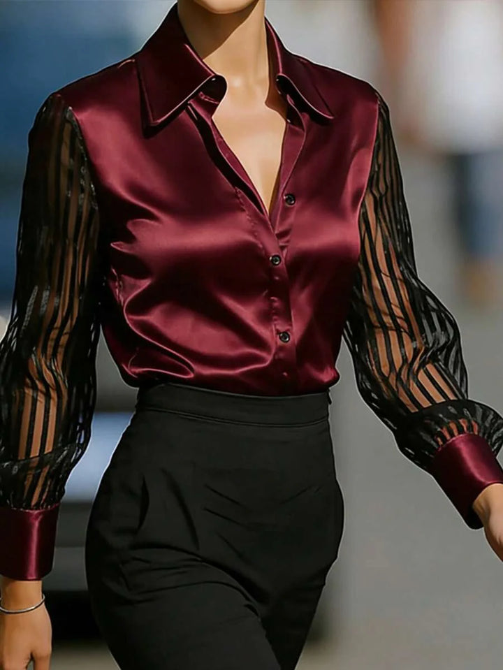 Ellery | Elegante Bluse mit transparenten Ärmeln