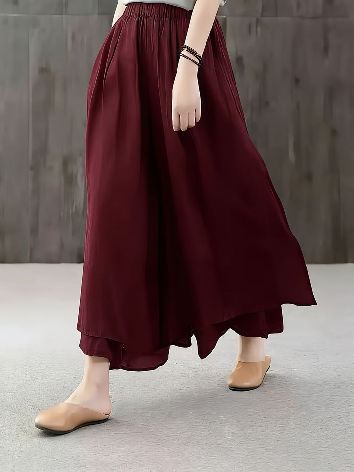 Faith | Chiffon-Hosenrock mit doppellagigen Falten