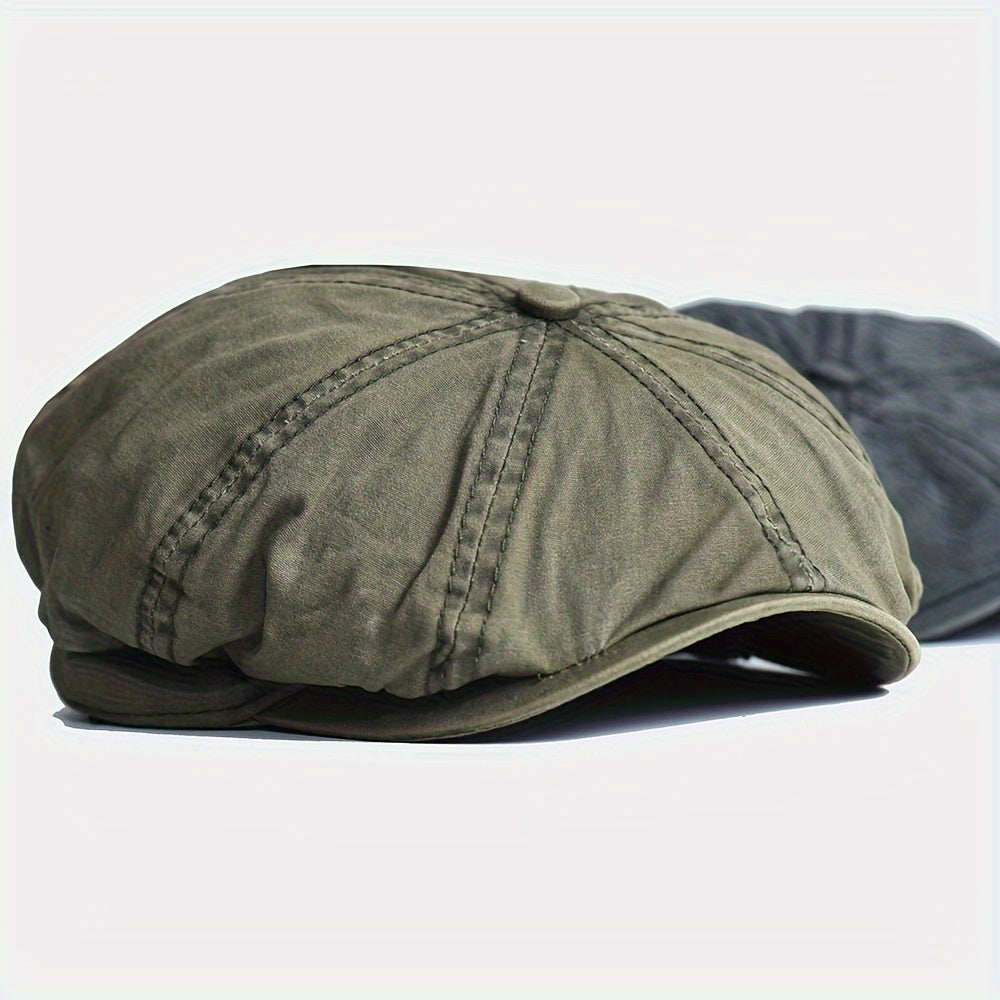 Kavento | Vintage Octagonal Cotton Cap mit klassischem Schirm