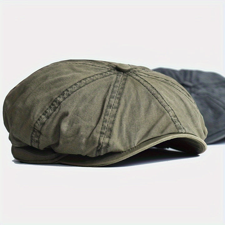 Kavento | Vintage Octagonal Cotton Cap mit klassischem Schirm