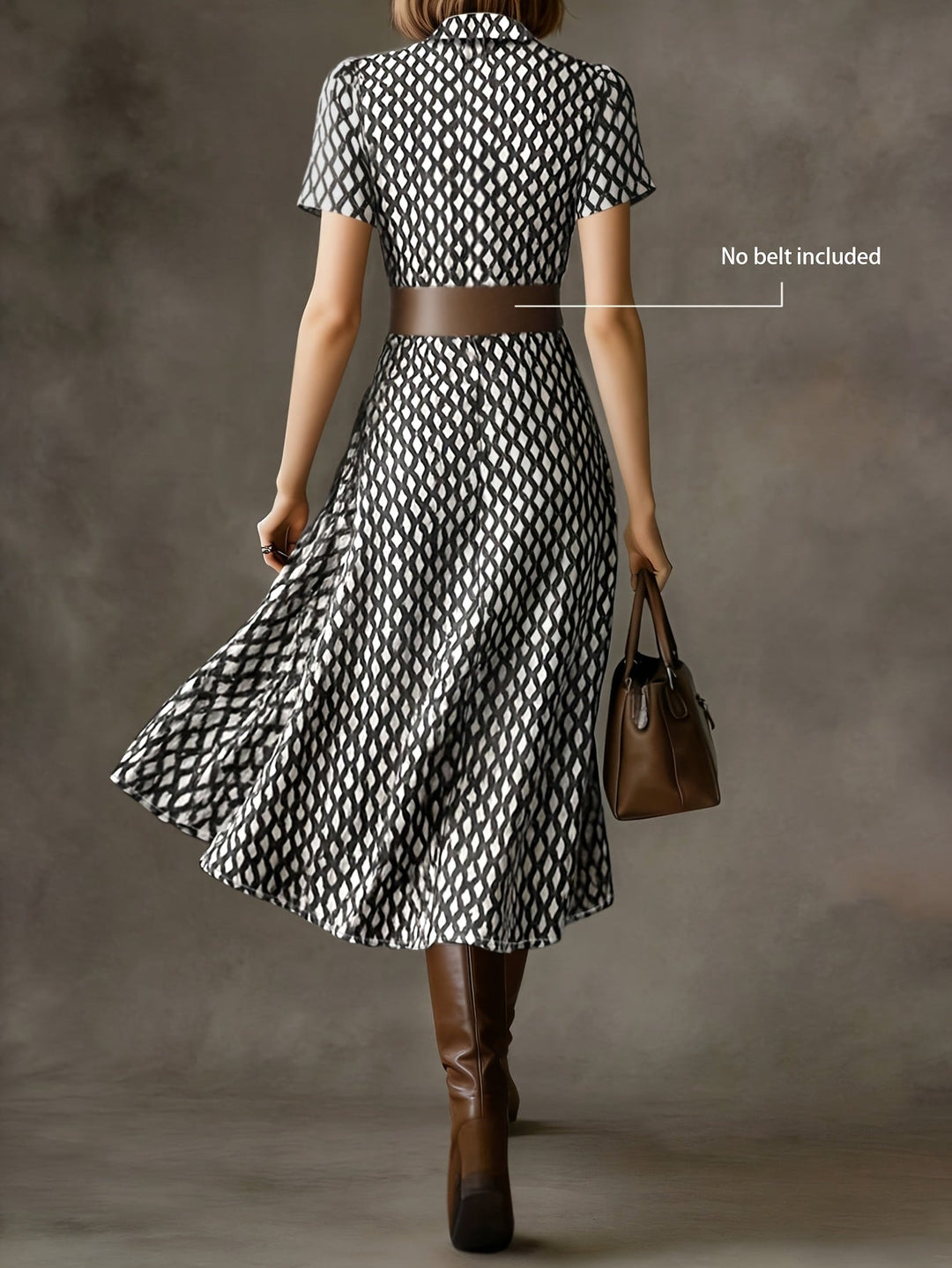 Orly | Midi Kleid mit floralem Design im eleganten Retro-Stil