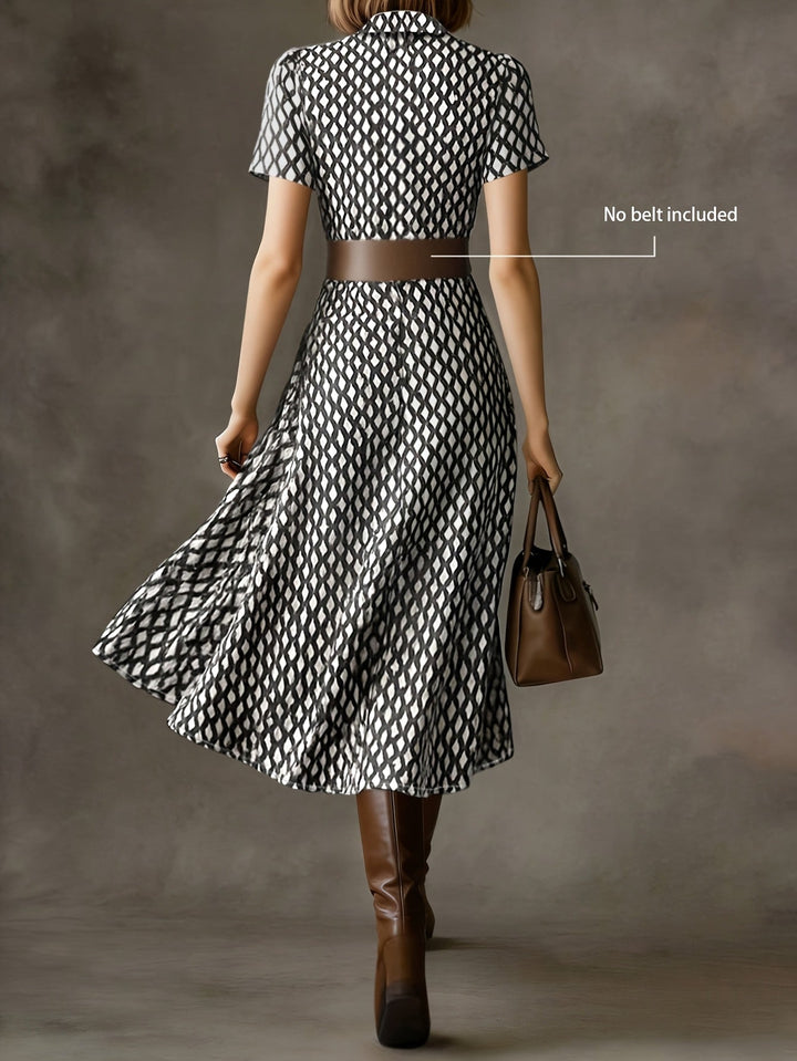 Orly | Midi Kleid mit floralem Design im eleganten Retro-Stil