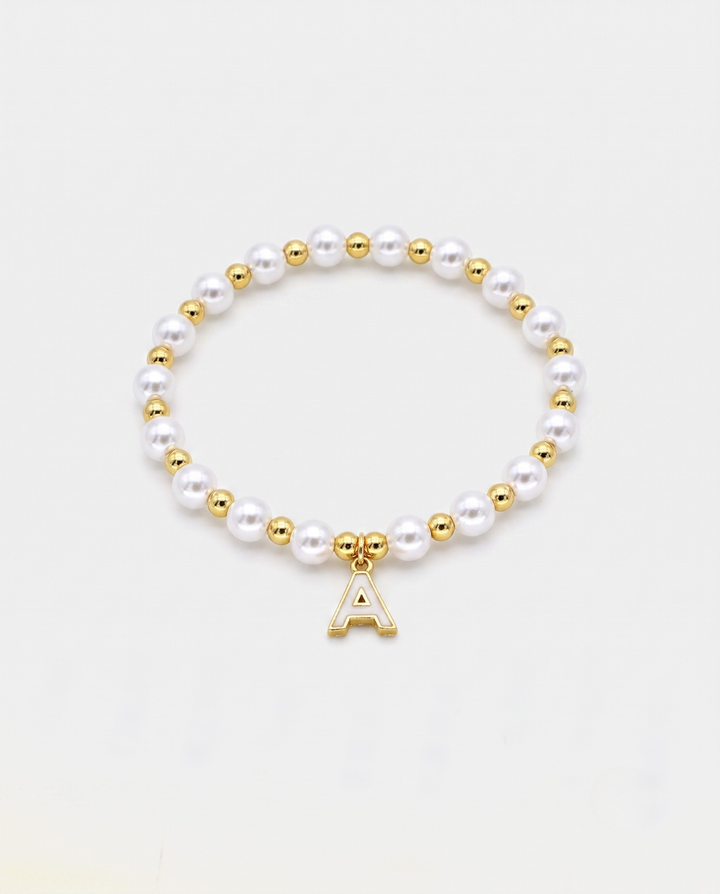 Suzanne | Perlenarmband mit Initiale