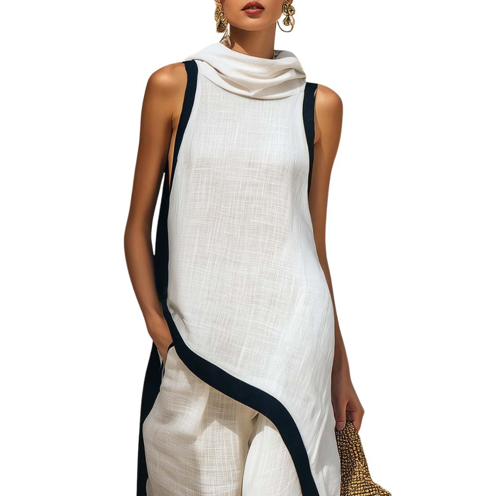 Cressa | Elegantes Leinen-Set mit Bluse und lockeren Hosen
