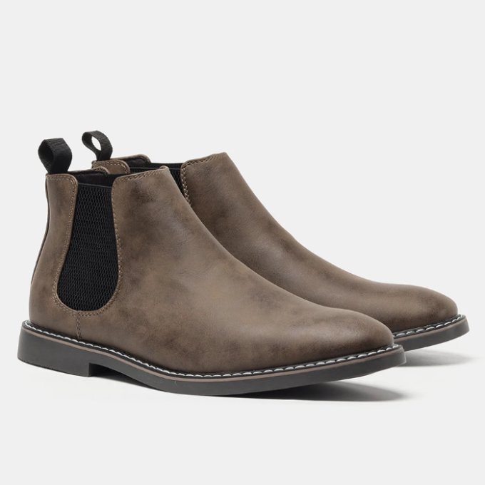 Iveron | Elegante Chelsea-Stiefel aus Leder für Herren