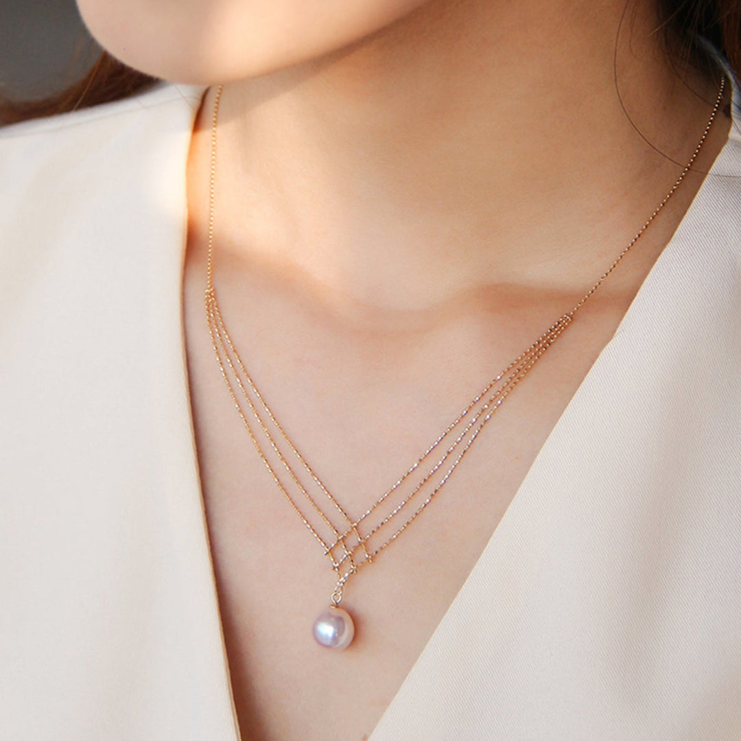 Savinae | Eleganter Akoya-Perlenkragen aus 14k Gold