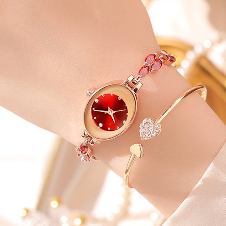 Doreya | Damenarmbanduhr mit farbigen Zirkonias