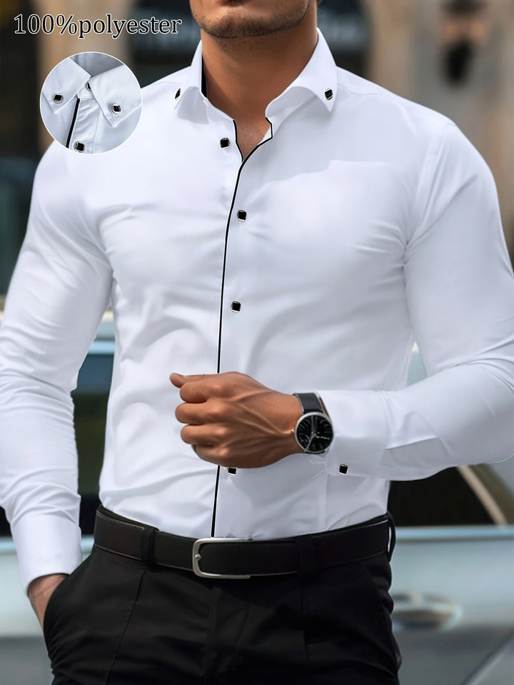 Zaxent | Elegante Langarmshirt mit Vintage-Details und klassischem Schnitt