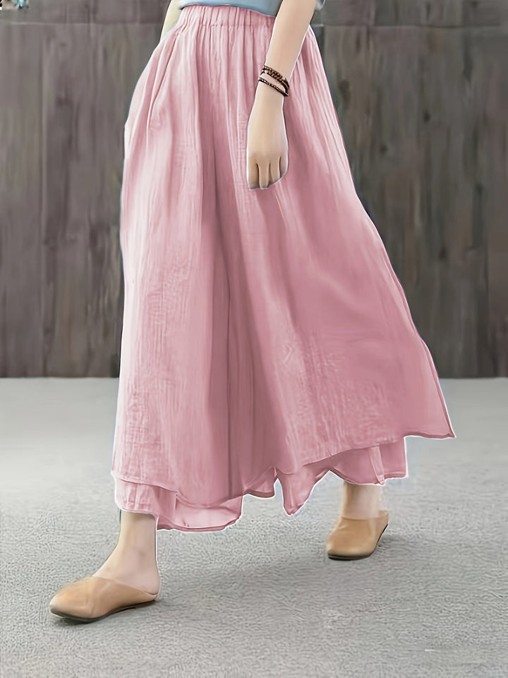 Faith | Chiffon-Hosenrock mit doppellagigen Falten