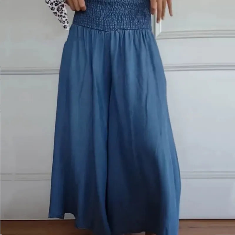 Jocelyn | Weit geschnittene Hose mit gerafftem Bund