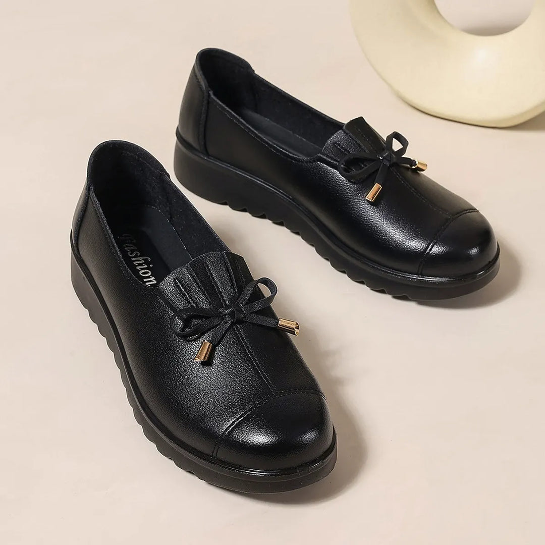 Fernanda | Mocasines de Cuero sin Cordones con Suela Suave y Máxima Comodidad