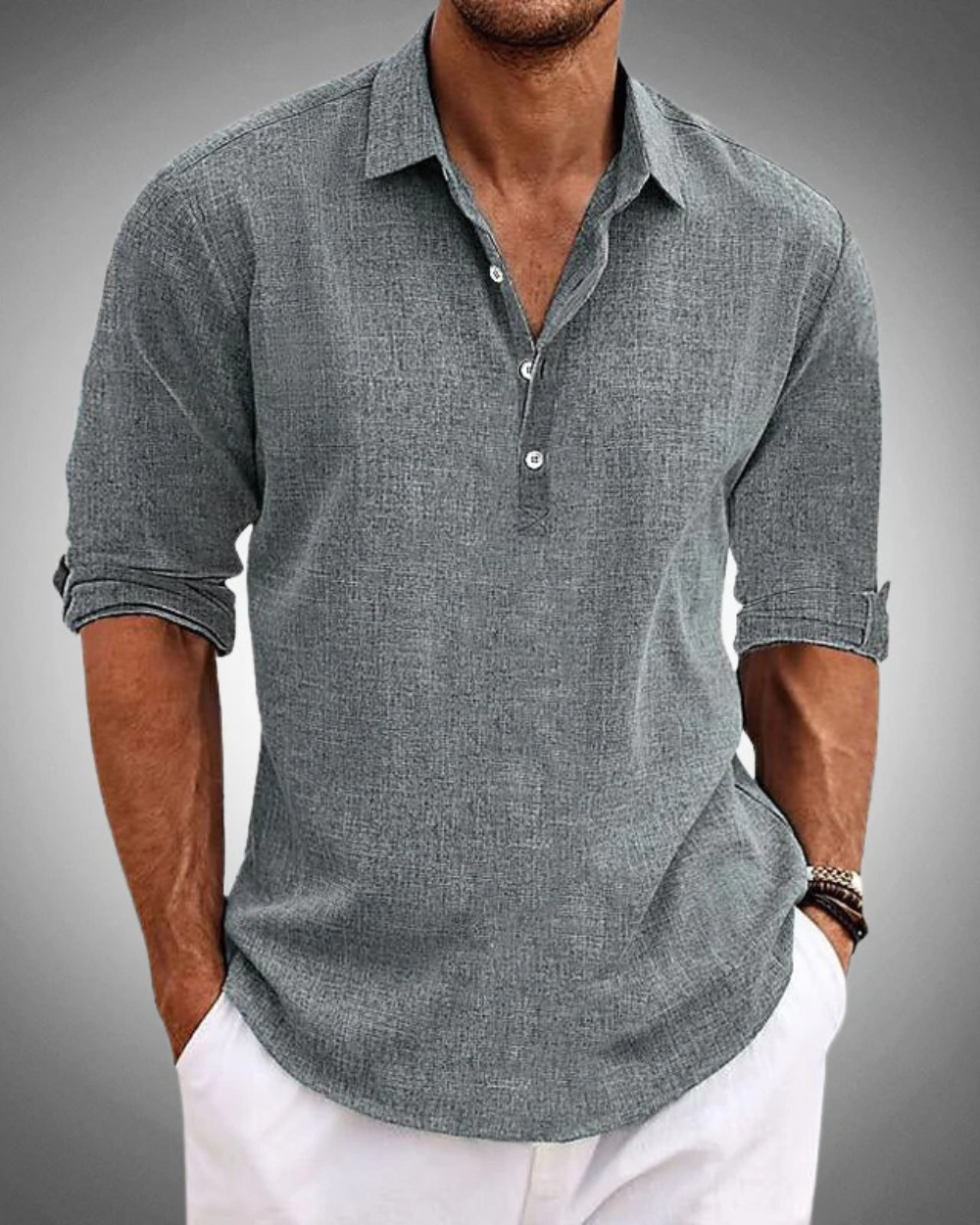 Mirelzo | Elegantes Klassisches Premium Baumwollhemd