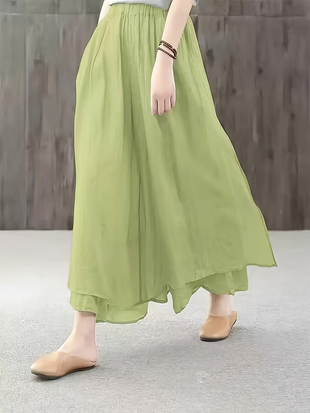 Faith | Chiffon-Hosenrock mit doppellagigen Falten