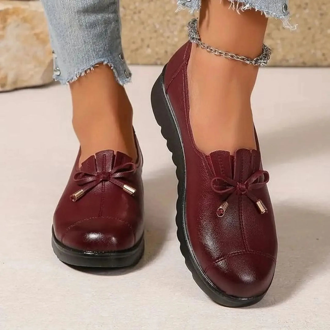 Fernanda | Mocasines de Cuero sin Cordones con Suela Suave y Máxima Comodidad
