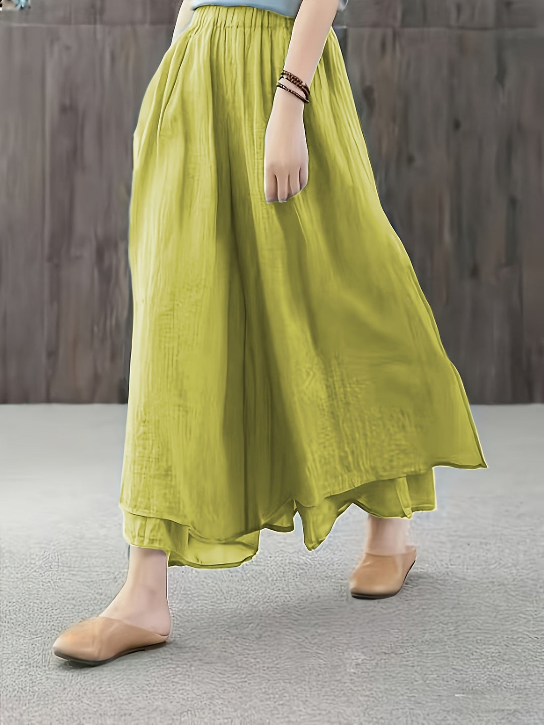 Faith | Chiffon-Hosenrock mit doppellagigen Falten