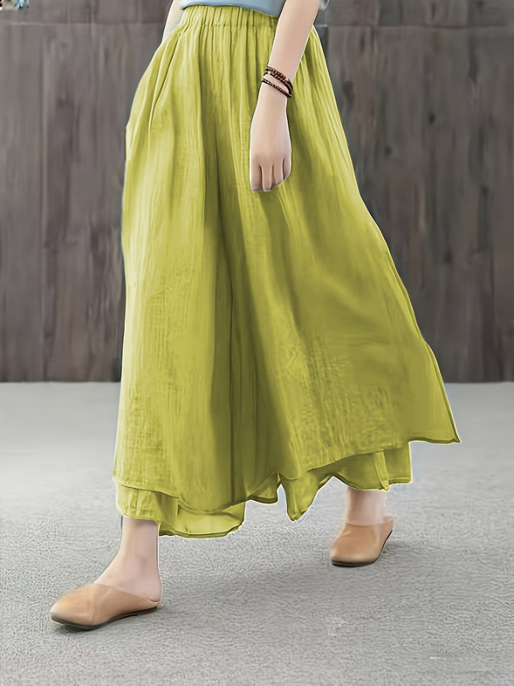 Faith | Chiffon-Hosenrock mit doppellagigen Falten