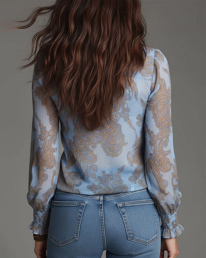 Arden | Elegante Bluse mit halbem Reißverschluss und modernem Schnitt