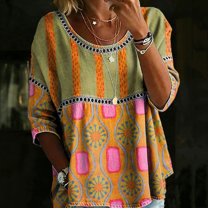 Blythea | Vintage Oversized Bluse im lässigen und bequemen Stil