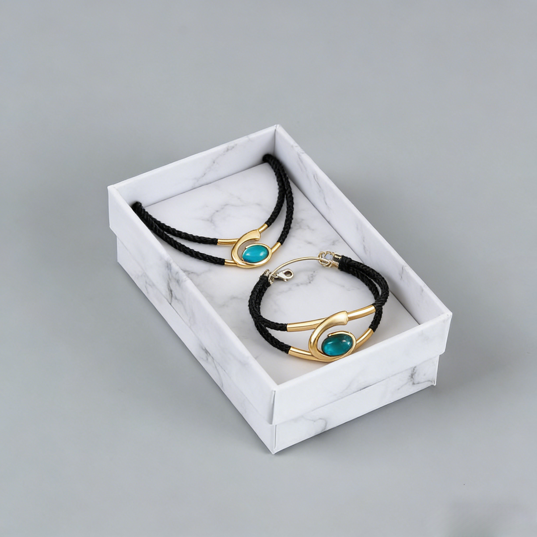 Suri  | Vintage Boho Stil Halskette und Armband Set