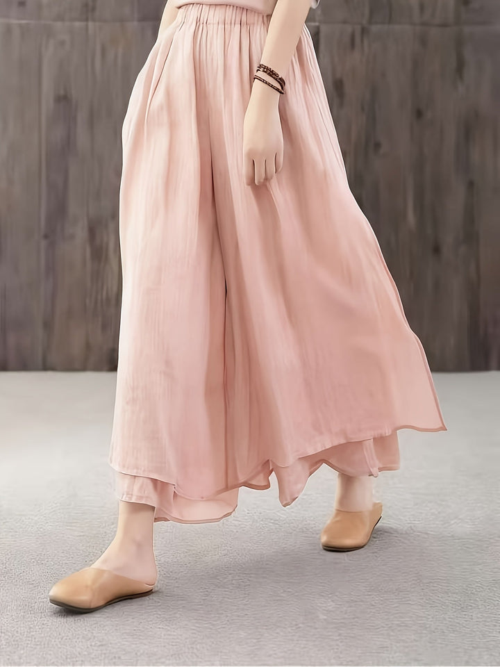 Faith | Chiffon-Hosenrock mit doppellagigen Falten