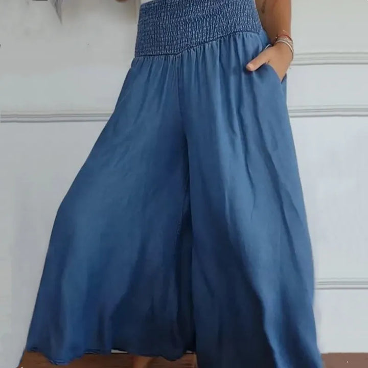 Jocelyn | Weit geschnittene Hose mit gerafftem Bund