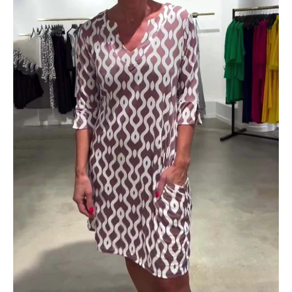 Brisa | Midi-Kleid Marga mit exklusivem Kragen