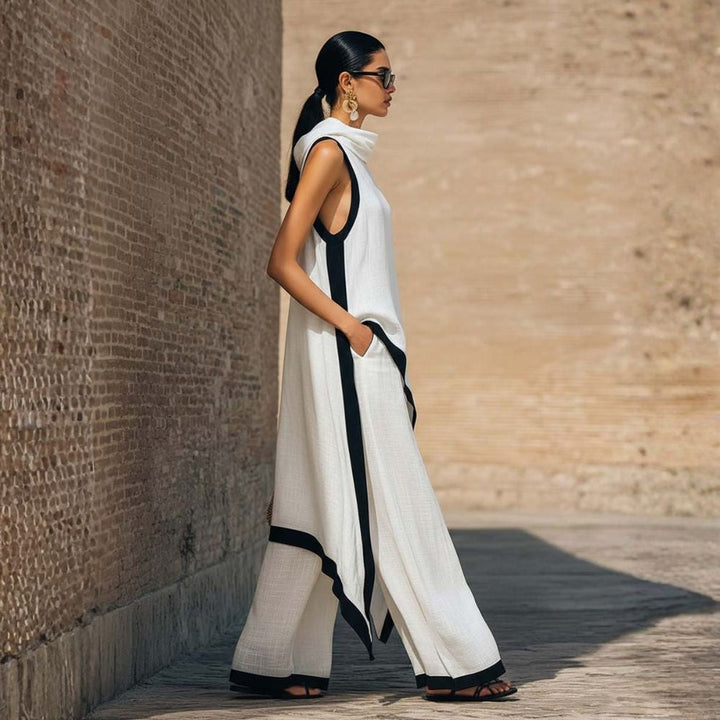 Cressa | Elegantes Leinen-Set mit Bluse und lockeren Hosen