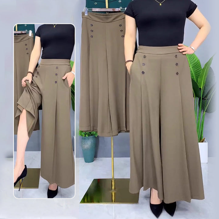Nell | Elegante plissierte Hosen mit weitem Bein