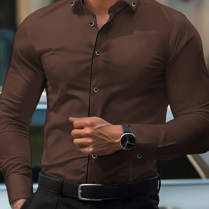 Zaxent | Elegante Langarmshirt mit Vintage-Details und klassischem Schnitt