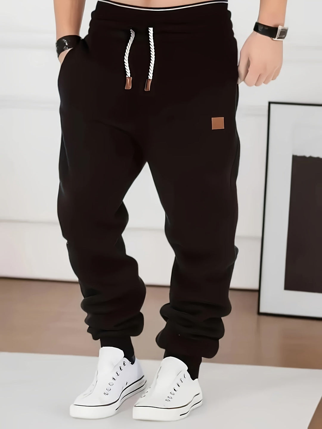 Rovanto | Slim Fit Herren Casual-Hosen mit verstellbarem Bund für Herbst und Winter
