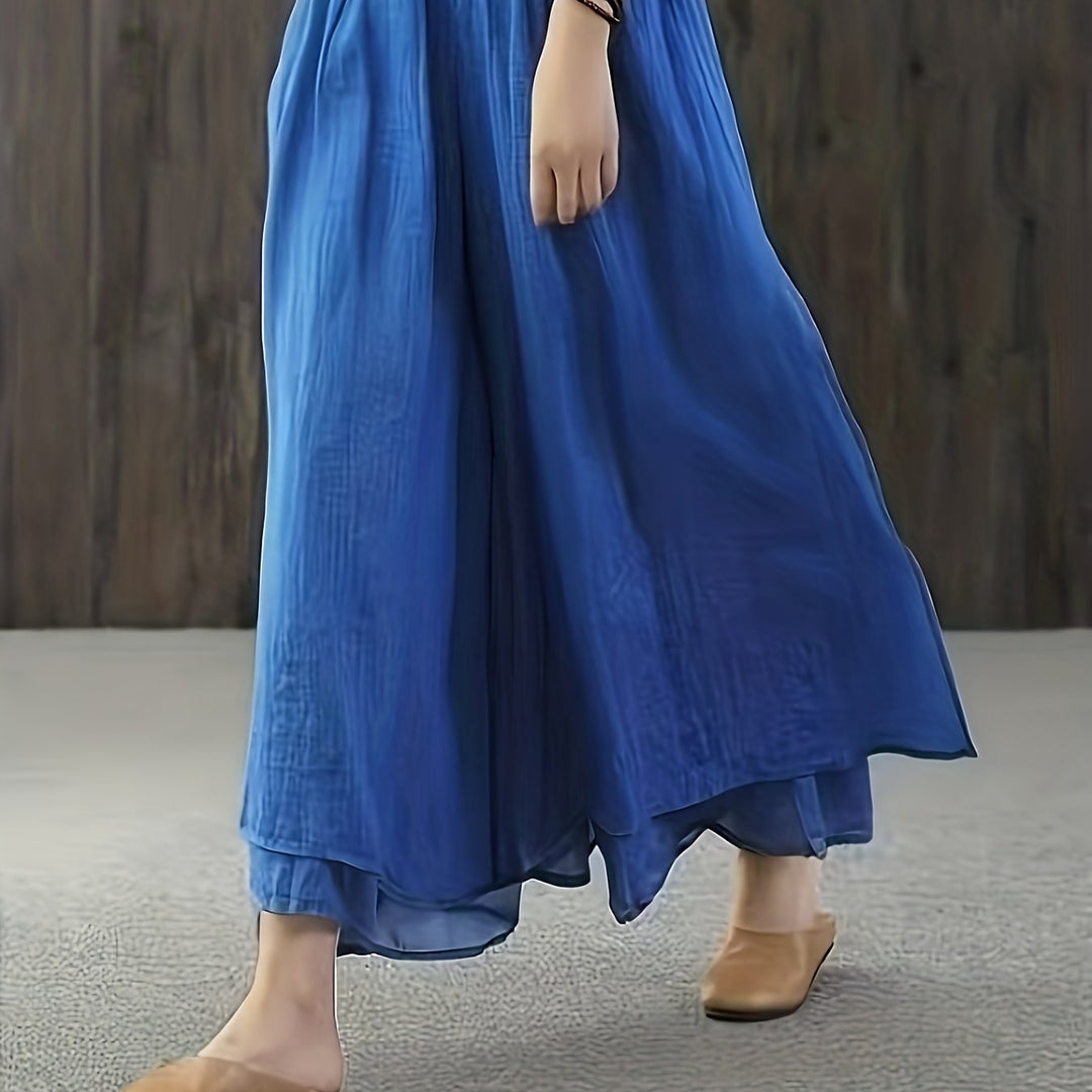 Faith | Chiffon-Hosenrock mit doppellagigen Falten